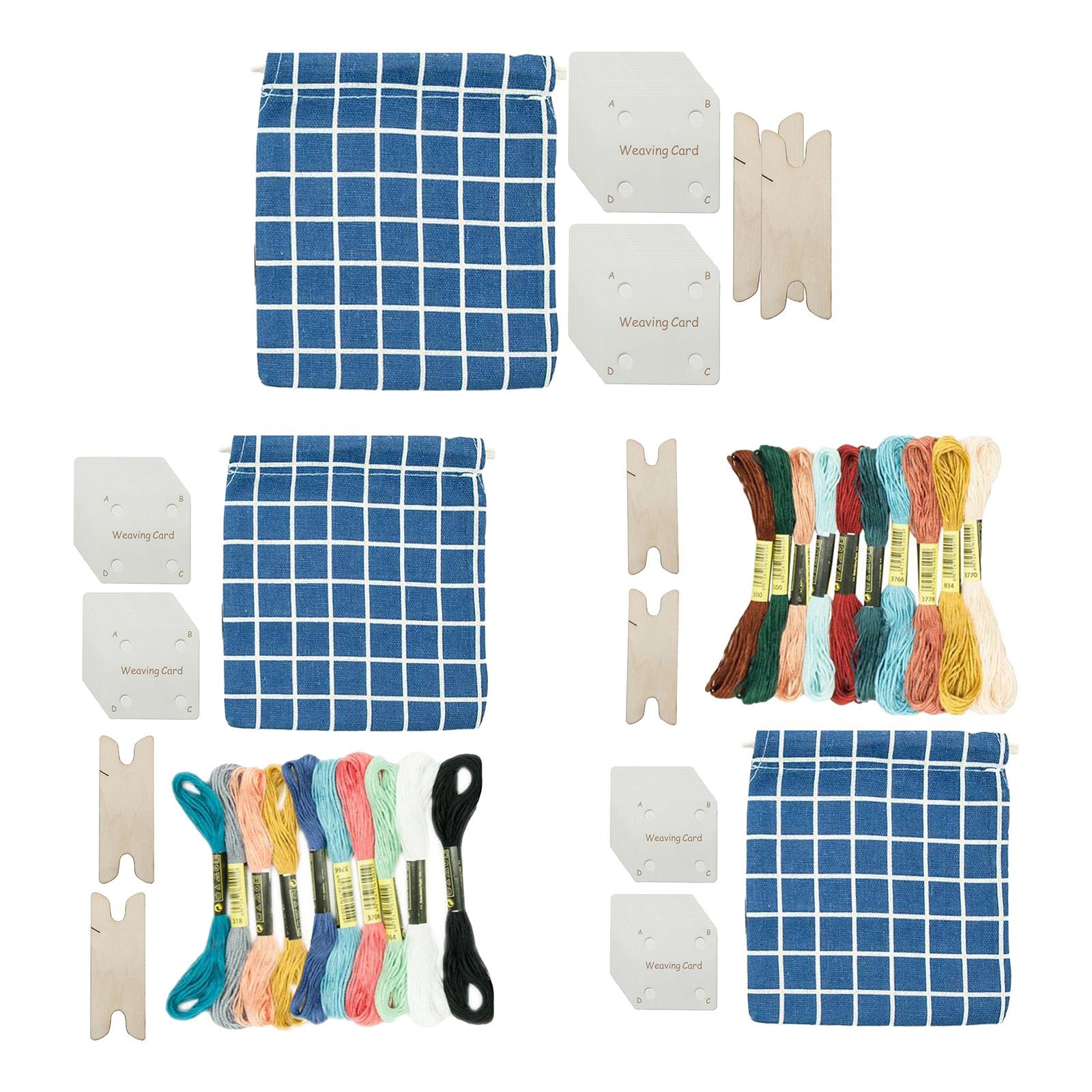 Tablet Accessories Set - ชุดอุปกรณ์การทอผ้าแบบแท็บเล็ตพลาสติก อุปกรณ์เสริมสำหรับเครื่องทอผ้า Inkle Loom สำหรับทำสร้อยข้อมือและอุปกรณ์งานศิลปะและงานฝีมือ