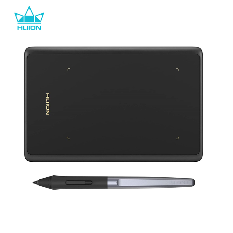 Graphic Tablet Accessories - HUION แท็บเล็ตกราฟิก H420X ขนาด4.17*2.6นิ้วสำหรับโทรศัพท์แอนดรอยด์พีซี Mac ปากกาสไตลัสดิจิตอลแบตเตอรี่ฟรีปากกาลายเซ็น