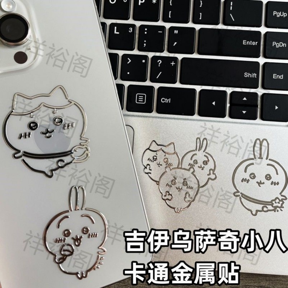 Fire Tablet Accessories - ชิคาว่า 3D สติกเกอร์โลหะน่ารักการ์ตูนนักเรียนสติ๊กเกอร์แฟชั่นตกแต่งสำหรับโทรศัพท์แท็บเล็ตแล็ปท็อป DIY อุปกรณ์เสริมของขวัญ