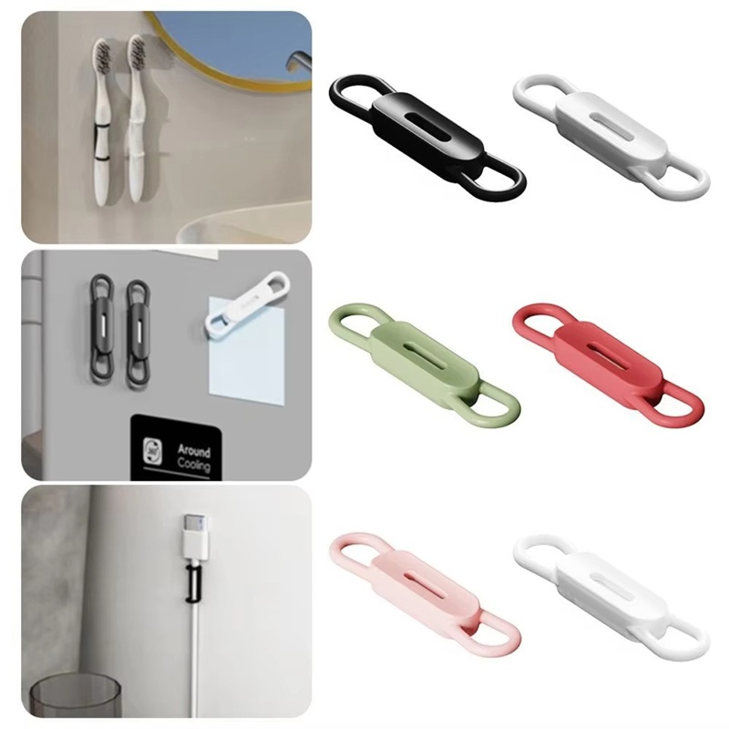 Tablet Accessories Set - ที่วางดินสอแม่เหล็ก 6 ชิ้น คลิปหนีบปากกาสำหรับแท็บเล็ต ซิลิโคนปรับระดับได้ สำหรับออฟฟิศ