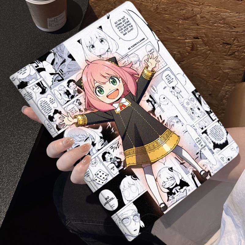 Cool Tablet Accessories - เคสแท็บเล็ตลายอนิเมะ Anya Forger สำหรับ Samsung Galaxy