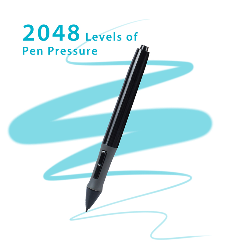 Graphic Tablet Accessories - HUION PEN68 สําหรับแท็บเล็ตกราฟิกปากกาวาดภาพดิจิตอลหน้าจอสัมผัสสไตลัสแบตเตอรี่ปากกาสีดํา--P68