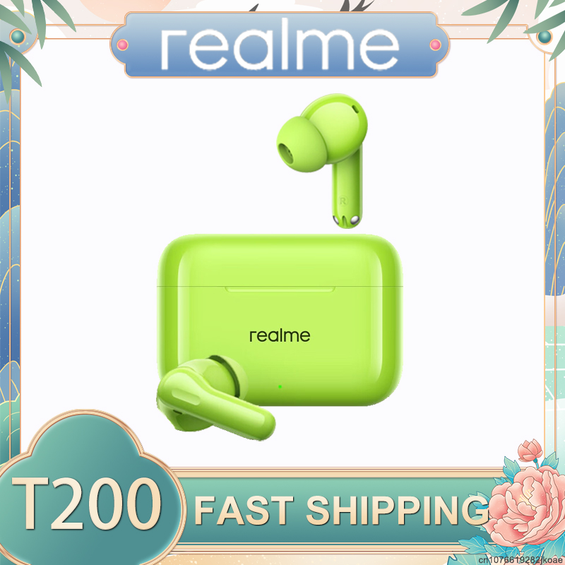 Realme Tablet Accessories - หูฟังไร้สาย realme Buds T200 บลูทูธ 5.4