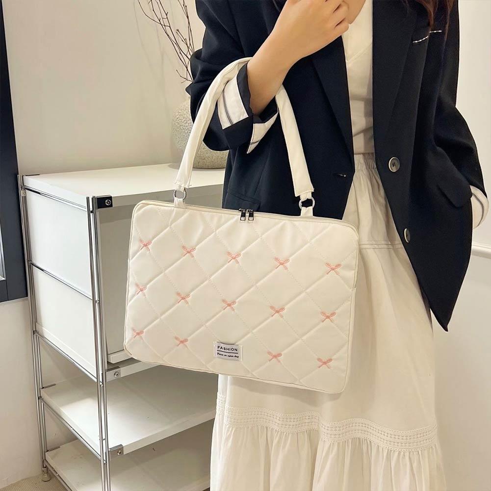 Tablet Sleeves & Cases Ipad Accessories - กระเป๋าใส่แล็ปท็อปกันกระแทก ลายโบว์น่ารัก กระเป๋าใส่แล็ปท็อปแบบนุ่ม ซองใส่แท็บเล็ตสำหรับผู้ชายและผู้หญิง กระเป๋าใส่คอมพิวเตอร์