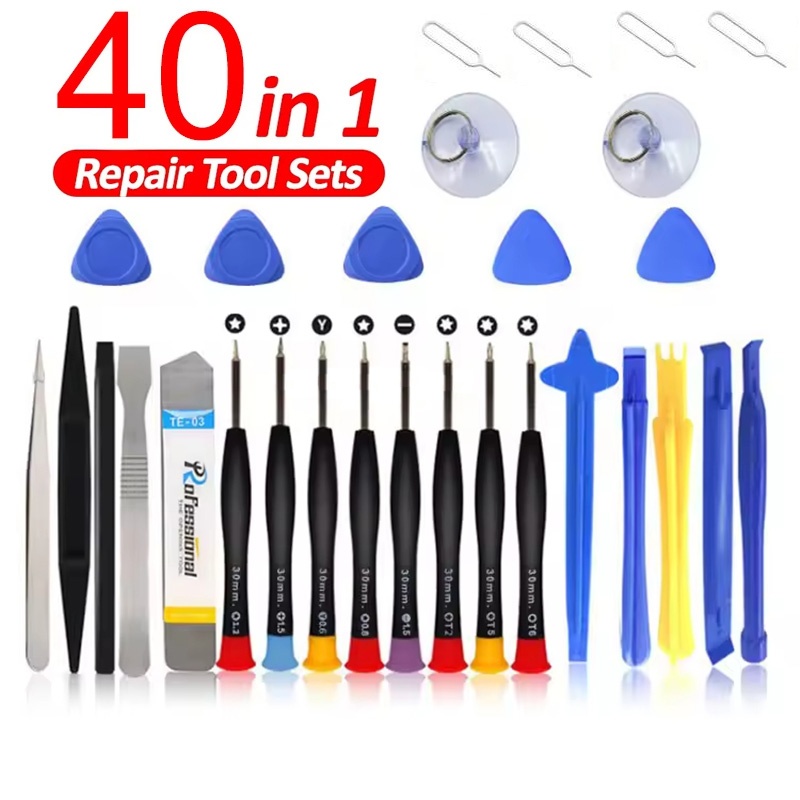 Tablet Accessories Set - ชุดเครื่องมือซ่อมไขควงความแม่นยำสูง 40 in 1 สำหรับ iPhone