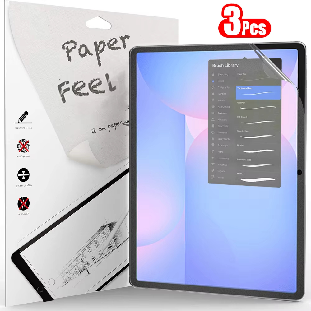 Paper Feel Screen Film - ฟิล์มกันรอยแบบกระดาษ 3 ชิ้น สำหรับ Samsung Tab