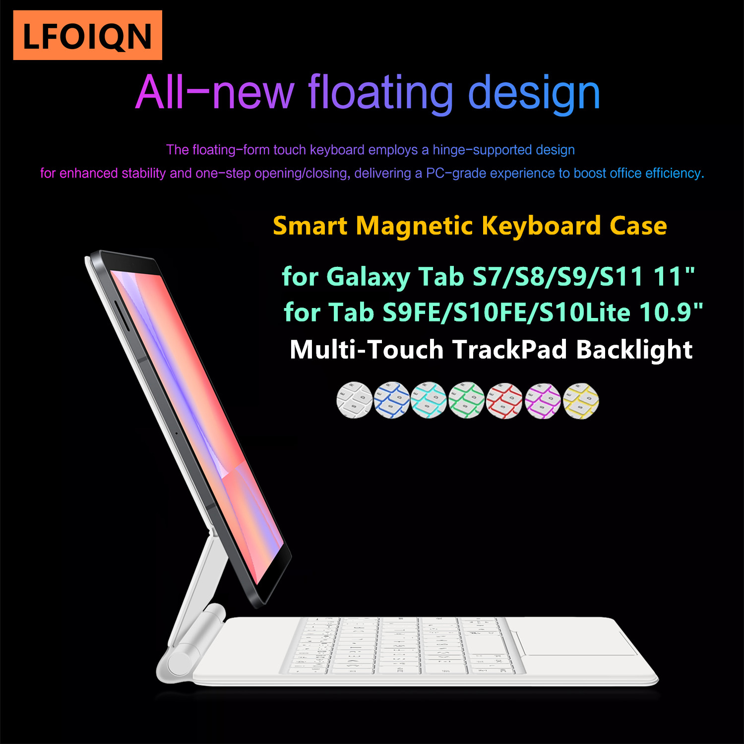 Samsung Tablet With Accessories - LFOIQN เมจิกคีย์บอร์ดสำหรับซัมซุงกาแล็กซีแท็บ S10 Lite 10.9 SM-X400