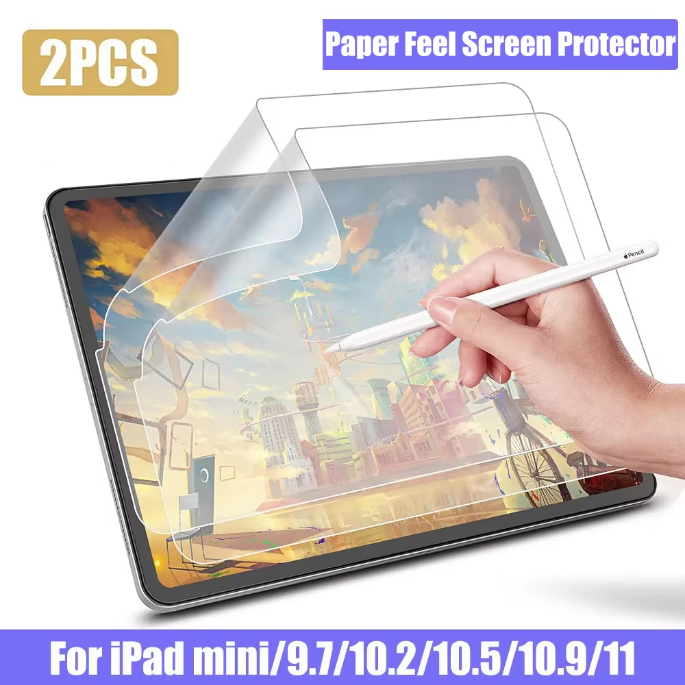 Paper Feel Screen Film - 2 ชิ้นกระดาษรู้สึกฟิล์มป้องกันหน้าจอสำหรับ Apple iPad Air11 13