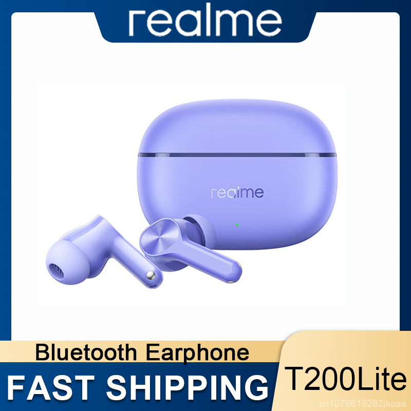 Realme Tablet Accessories - หูฟังไร้สาย Realme Buds T200 Lite พร้อมระบบตัดเสียงรบกวน