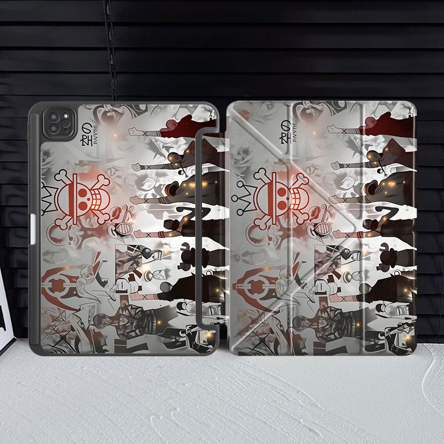Cool Tablet Accessories - เคสแท็บเล็ตลายอนิเมะวันพีซ สำหรับ iPad Pro 2025 Pro