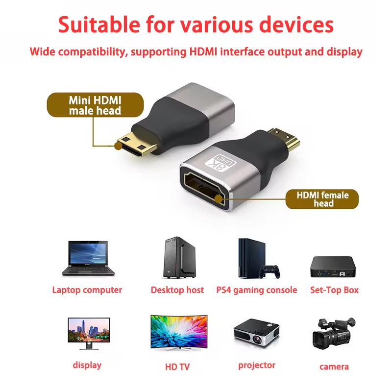 8K@60Hz มินิไมโคร HDMI ที่รองร - Hdmi Adapter Tablet บทวิจารณ์และราคา