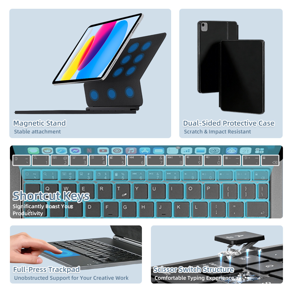 2026 เมจิกคีย์บอร์ดพร้อมบลูทูธ - Tablet Ipad Accessories บทวิจารณ์และราคา