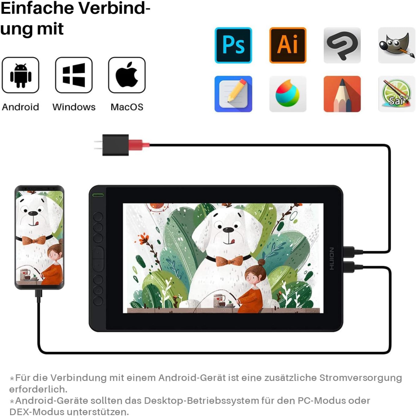 HUION Kamvas 12 จอภาพวาดขนาด 1 - Graphic Tablet Accessories บทวิจารณ์และราคา