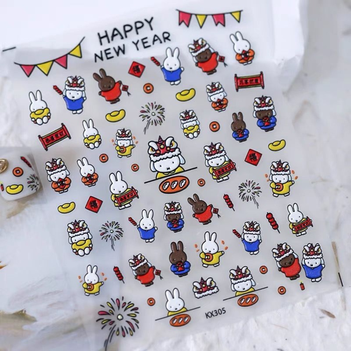 Kawaii Miffy Rabbit สติกเกอร์น - Fire Tablet Accessories บทวิจารณ์และราคา