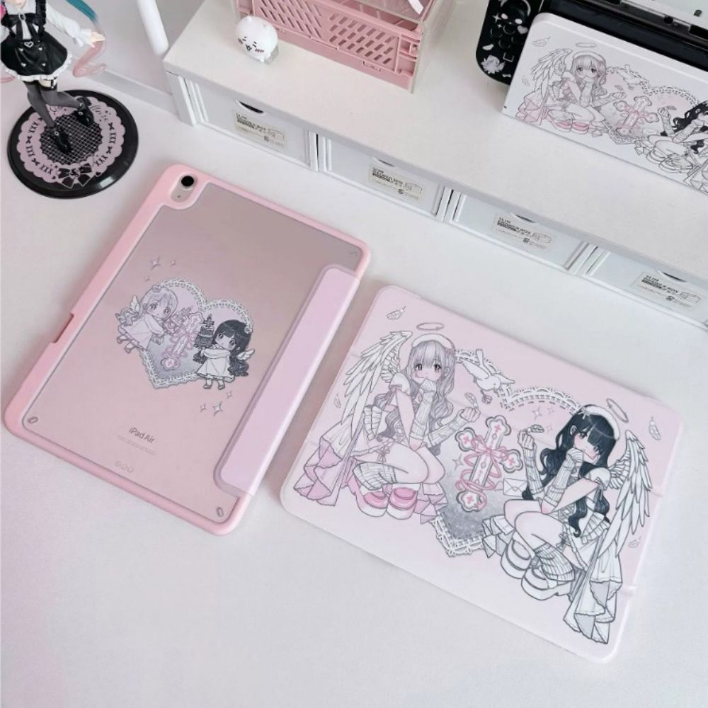 เคสแท็บเล็ตลายอนิเมะสาวน้อยสีช - Cool Tablet Accessories บทวิจารณ์และราคา