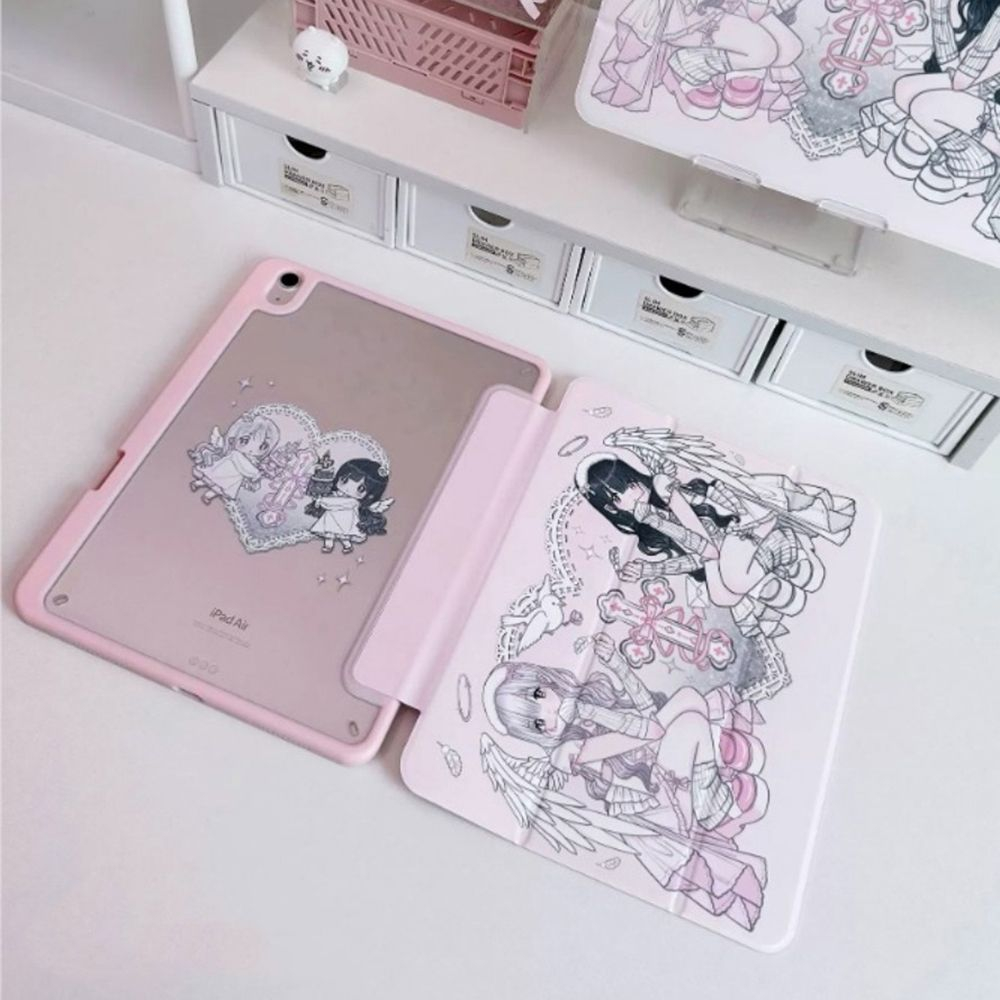 เคสแท็บเล็ตลายอนิเมะสาวน้อยสีช - Cool Tablet Accessories บทวิจารณ์และราคา