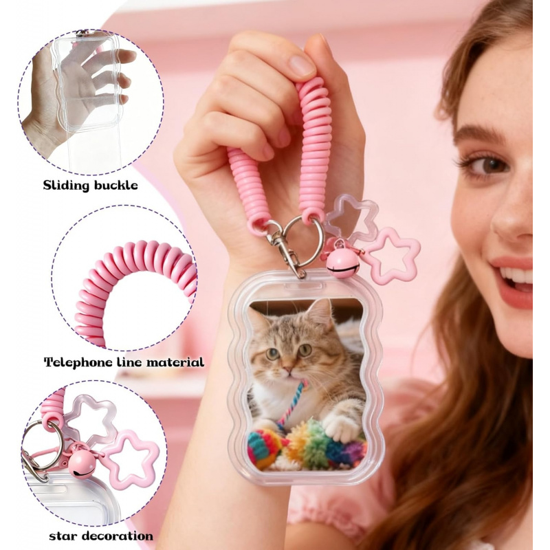 พวงกุญแจใส่การ์ดรูปน่ารัก 2 ชิ - Tablet Cute Accessories บทวิจารณ์และราคา