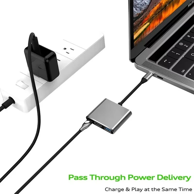 KEBIDUMEI 3-in-1 USB C Hub USB - Hdmi Adapter Tablet บทวิจารณ์และราคา
