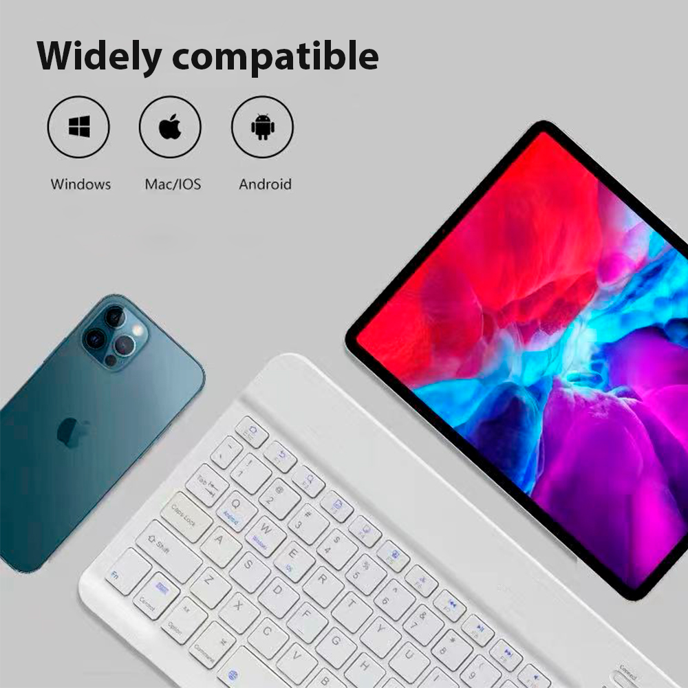 คีย์บอร์ดไร้สาย Bluetooth โทรศ - Tablet Ipad Accessories บทวิจารณ์และราคา
