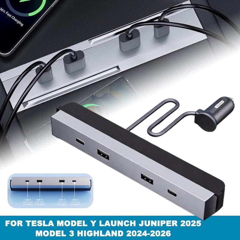อะแดปเตอร์คอนโซลกลางรถยนต์ มัล - Usb Hub Type C บทวิจารณ์และราคา