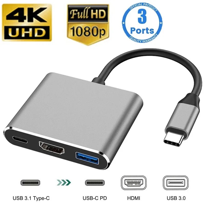 USB C HUB 3in1 ประเภท C 3.0 ถึ - Usb Hub Type C บทวิจารณ์และราคา