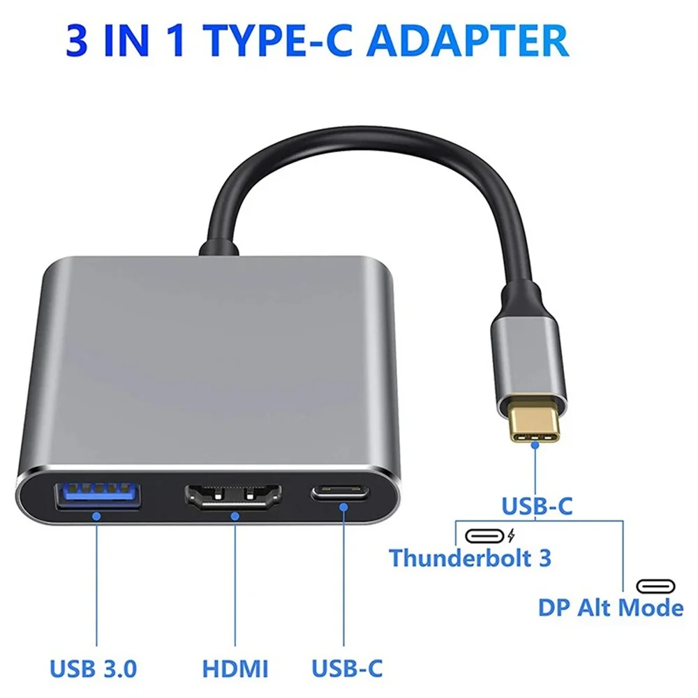 อะแดปเตอร์ USB C HUB 3-in-1 มั - Hdmi Adapter Tablet บทวิจารณ์และราคา