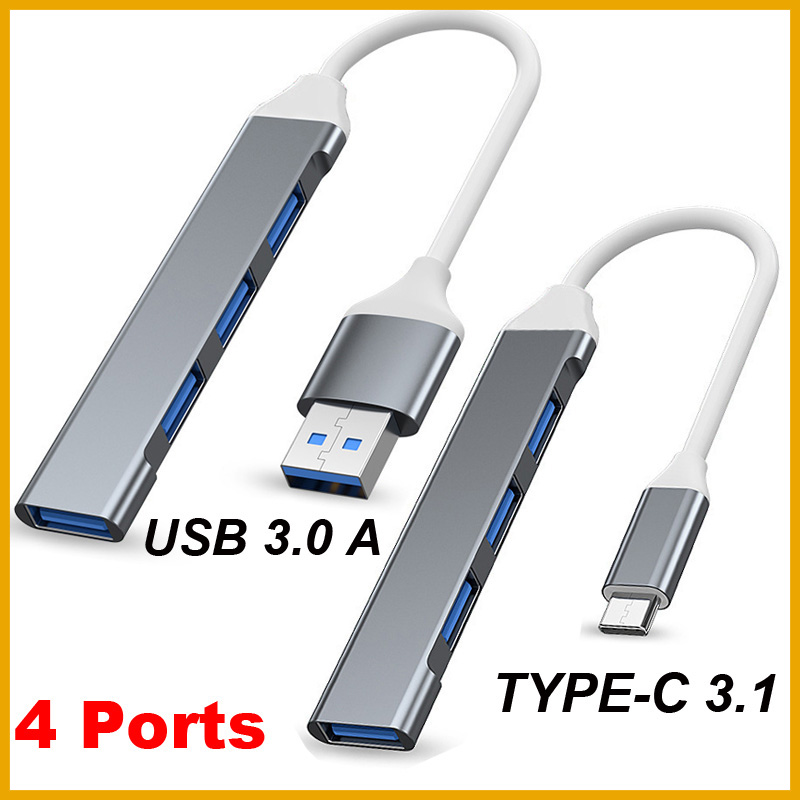 ฮับ USB 3.0 TYPE-C 3.1 4 พอร์ต - Usb Hub Type C บทวิจารณ์และราคา