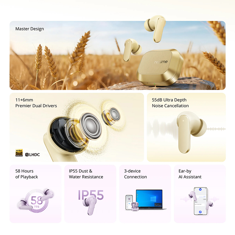 realme Buds Air 8 รุ่น Global  - Realme Tablet Accessories บทวิจารณ์และราคา
