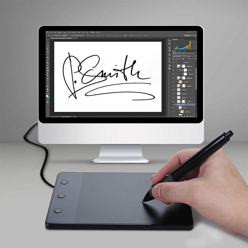 ใหม่ HUION H420กราฟิกแท็บเล็ต4 - Graphic Tablet Accessories บทวิจารณ์และราคา