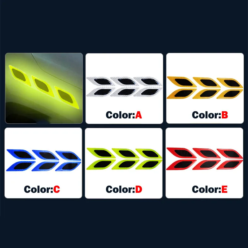 6 ชิ้น/เซ็ตรถสติกเกอร์สะท้อนแส - Tablet Accessories Set บทวิจารณ์และราคา
