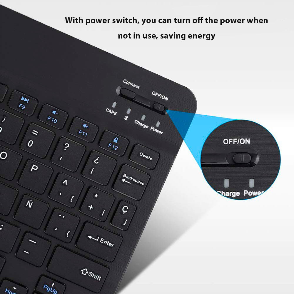 คีย์บอร์ดไร้สายบลูทูธสำหรับแอน - Tablet Ipad Accessories บทวิจารณ์และราคา