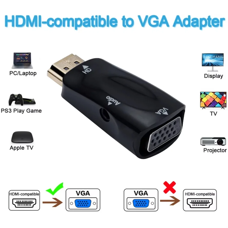 HDMI เข้ากันได้กับ VGA Cable C - Hdmi Adapter Tablet บทวิจารณ์และราคา