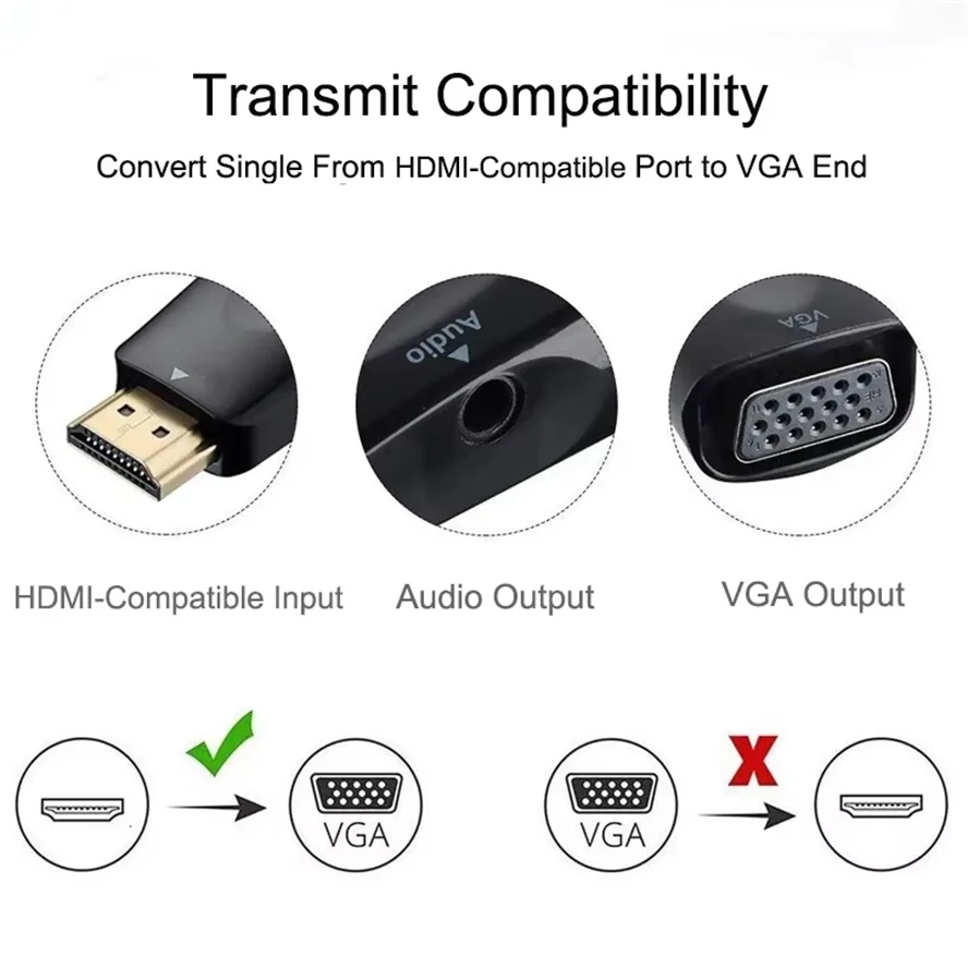 HDMI เข้ากันได้กับ VGA Cable C - Hdmi Adapter Tablet บทวิจารณ์และราคา